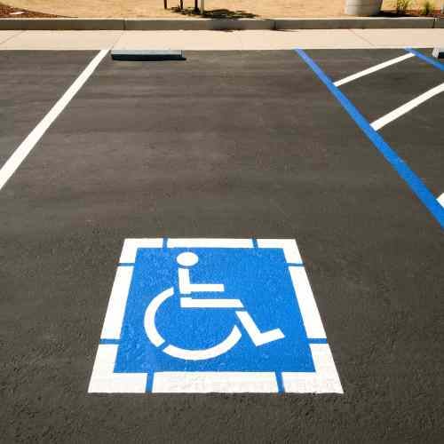 handicap parking_parking lot line striping and marking